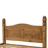 Corona 4FT6 Bed High Foot End - Distressed Waxed Pine